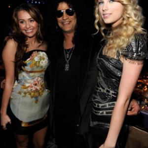 Slash, Miley Cyrus and Taylor Swift