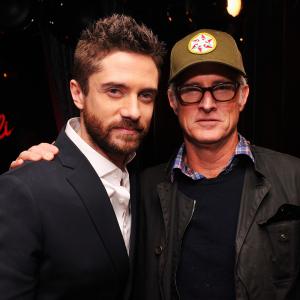 Topher Grace and John Slattery at event of The Giant Mechanical Man 2012