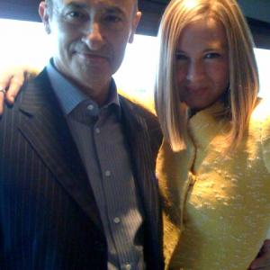 On the New In Town set with Rene Zellweger
