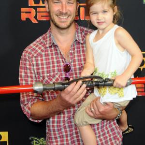 Brady Smith and daughter Harper arrive for Disney XDs Star Wars Rebels Spark Of Rebellion  Los Angeles Special Screening held at AMC Century City 15 theater on September 27 2014 in Century City California