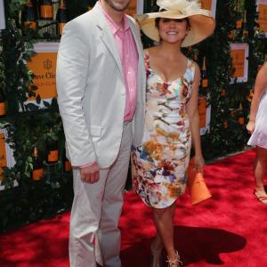 Brady Smith and Tiffani Thiessen attend The Sixth Annual Veuve Clicquot Polo Classic on June 1 2013 in Jersey City