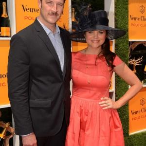 Brady Smith and Tiffani Thiessen at The Fifth Annual Veuve Clicquot Polo Classic on June 2 2012 in Jersey City