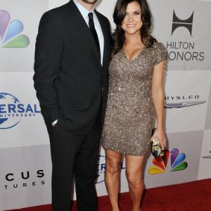 Brady Smith and Tiffani Thiessen at NBCUniversals 69th Annual Golden Globes Viewing And After Party