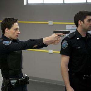 Still of Gregory Smith and Travis Milne in Rookie Blue 2010