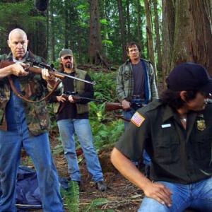 Park Ranger Eagleheart in trouble with the poachers Michael Bailey Smith Miles OKeefe Cooper Huckabee Nathaniel Arcand