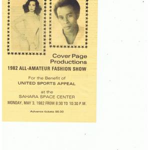 Michael Dwight Smith is Host of the All-Amateur Fashion Show, at Sahara Hotel in Las Vegas. Benefitting United Sports Appeal.