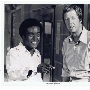 Michael Dwight Smith in a scene with David Hartman from Lucas Tanner Television Series