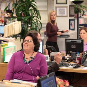 Still of Phyllis Smith and Angela Kinsey in The Office 2005