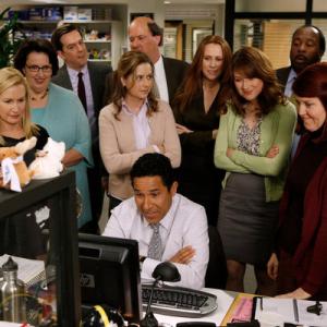 Still of Creed Bratton, Kate Flannery, Paul Lieberstein, Phyllis Smith, Angela Kinsey, Leslie David Baker, Brian Baumgartner, Ellie Kemper and Stanley Hudson in The Office (2005)