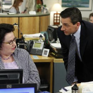 Still of Steve Carell and Phyllis Smith in The Office 2005