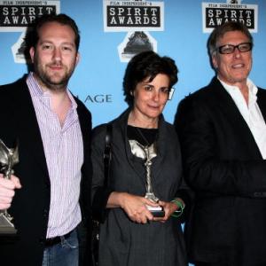 Mason Novick Lianne Halfon and Russell Smith at the 2008 Film Independents Spirit Awards