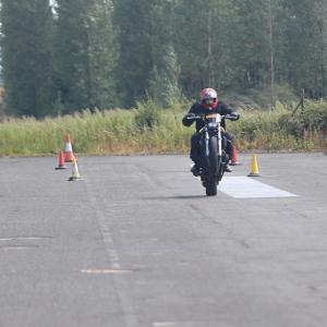 Ryan JW Smith pops a wheelie on a Fazer600