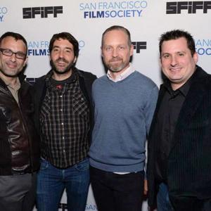 Marc Smolowitz, Nickolas Rossi, Jeremiah Gurzi and Kevin Moyer attend the world premiere of Heaven Adores You at the San Francisco International Film Festival.