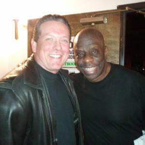 Back stage with my friend and UNLV jazz bandmate Jimmie JJ Walker