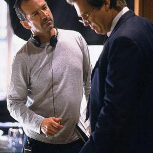 Still of Jeff Bridges and Iain Softley in K-PAX (2001)