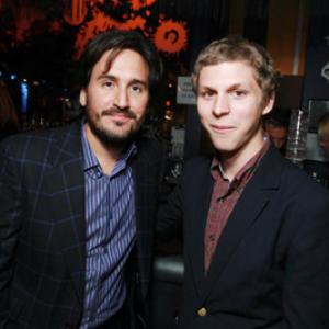 Michael Cera and Peter Sollett at event of Nick and Norahs Infinite Playlist 2008