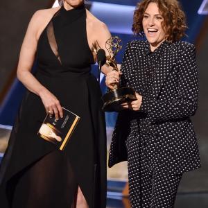Joan Cusack and Jill Soloway at event of The 67th Primetime Emmy Awards 2015