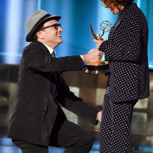 Jill Soloway and Bradley Whitford at event of The 67th Primetime Emmy Awards (2015)