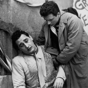 Still of Franco Interlenghi and Alberto Sordi in I vitelloni (1953)