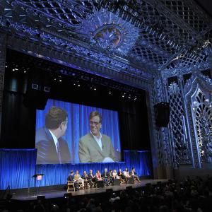 Piers Morgan and Aaron Sorkin at event of The Newsroom 2012