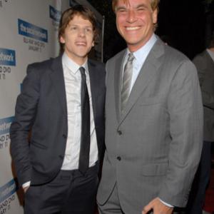 Jesse Eisenberg and Aaron Sorkin at event of The Social Network 2010