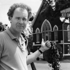 Director Ross Spears in Selma, AL shooting for the film LONG SHADOWS in 1986.