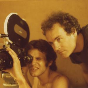 Director Ross Spears and Cinematographer Anthony Forma during the filming of The Electric Valley 1982