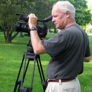 DirectorCinematographer Ross Spears filming at Mt Auburn Cemetery in Cambridge MA during the making of THE TRUTH ABOUT TREES in 2012