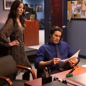 Jennifer Spence and Victor Webster in Continuum