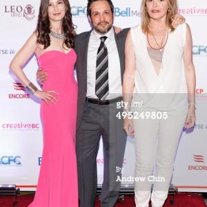 Jennifer Spence, husband Ben Ratner and Helen Shaver at the 2014 Leo Awards