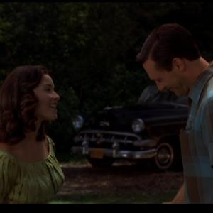 Mad Men: Seven Twenty Three (2009 TV episode) Abigail Spencer (Miss Farrell) & Jon Hamm (Don Draper)