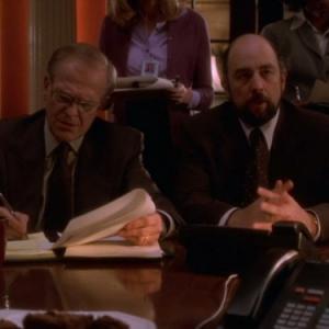 Still of Richard Schiff and John Spencer in The West Wing 1999