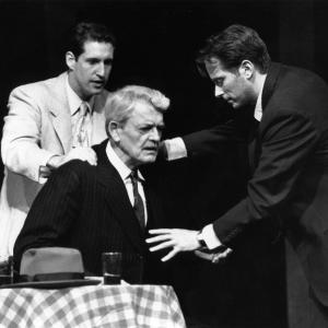John Speredakos Hal Holbrook and Steven Weber in Death of a Salesman Great Lakes Theatre Festival