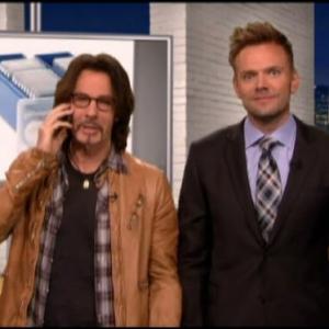 Still of Joel McHale and Rick Springfield in The Soup 2004