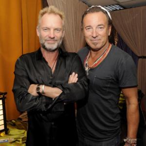 Sting and Bruce Springsteen