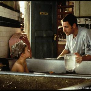 Sonny gives Julian a bath