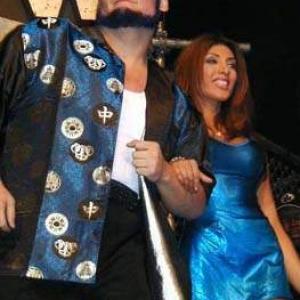 Jasmin wthe Blue Meanie in ECW Wrestling