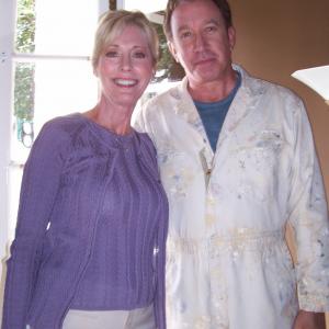 Jean St james  Tim Allen on the set of Crazy on the Outside