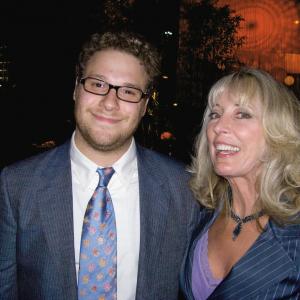 Jean St James with Seth Rogen at Premiere of Knocked Up May 2007