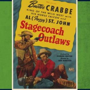 Buster Crabbe, Kermit Maynard and Al St. John in Stagecoach Outlaws (1945)