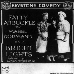 Roscoe Fatty Arbuckle Mabel Normand and Al St John in Bright Lights 1916