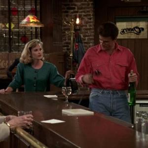 Still of Ted Danson and Rebecca Staab in Cheers 1982