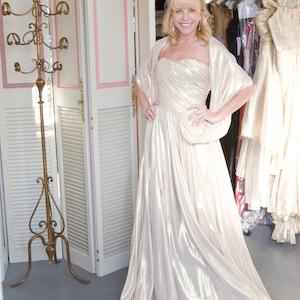 Elizabeth Mason wearing Elizabeth Mason Couture, at The Paper Bag Princess, Beverly Hills