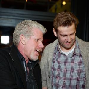 Ron Perlman and Daniel Stamm at event of 13 Sins (2014)