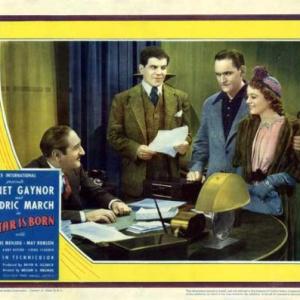 Janet Gaynor Fredric March Adolphe Menjou and Lionel Stander in A Star Is Born 1937