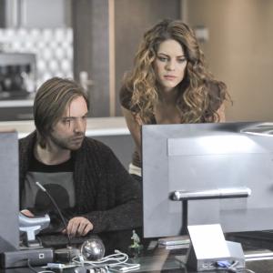 Still of Aaron Stanford and Lyndsy Fonseca in Nikita 2010