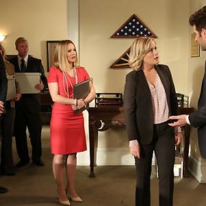 David Stanford (as Horatio) with Kristen Bell, Amy Poehler and Adam Scott in Parks and Recreation on NBC