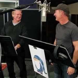 Bill Farmer Doc and Stephen Stanton Sleepy recording voiceover for Disneys The 7D