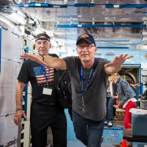 Michael Gregory, Stephen Stanton., Sandahl Bergman at the NASA Johnson Space Center in Houston (2013)