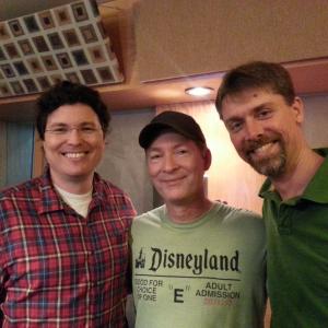 Director Ben Hoppe Stephen Stanton and Director Randy Coppinger recording voiceover for Disney Studios
